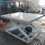 4 Tons Electric Stationary Lift Table Stationary Scissor Lift Mechanism White