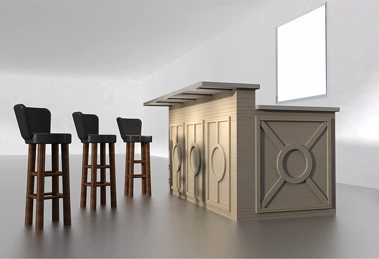 Customized Home Kitchen Marble Countertop Support with Heavy Duty Single-side Bracket