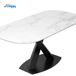 Quality 1700mm White Modern Rectangle Dining Table For Kitchen Use DT-1031 wholesale