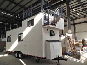 Quality Light Steel Trailer Tiny Homes / Cabin Hotel Unit / Modular House On Wheels wholesale