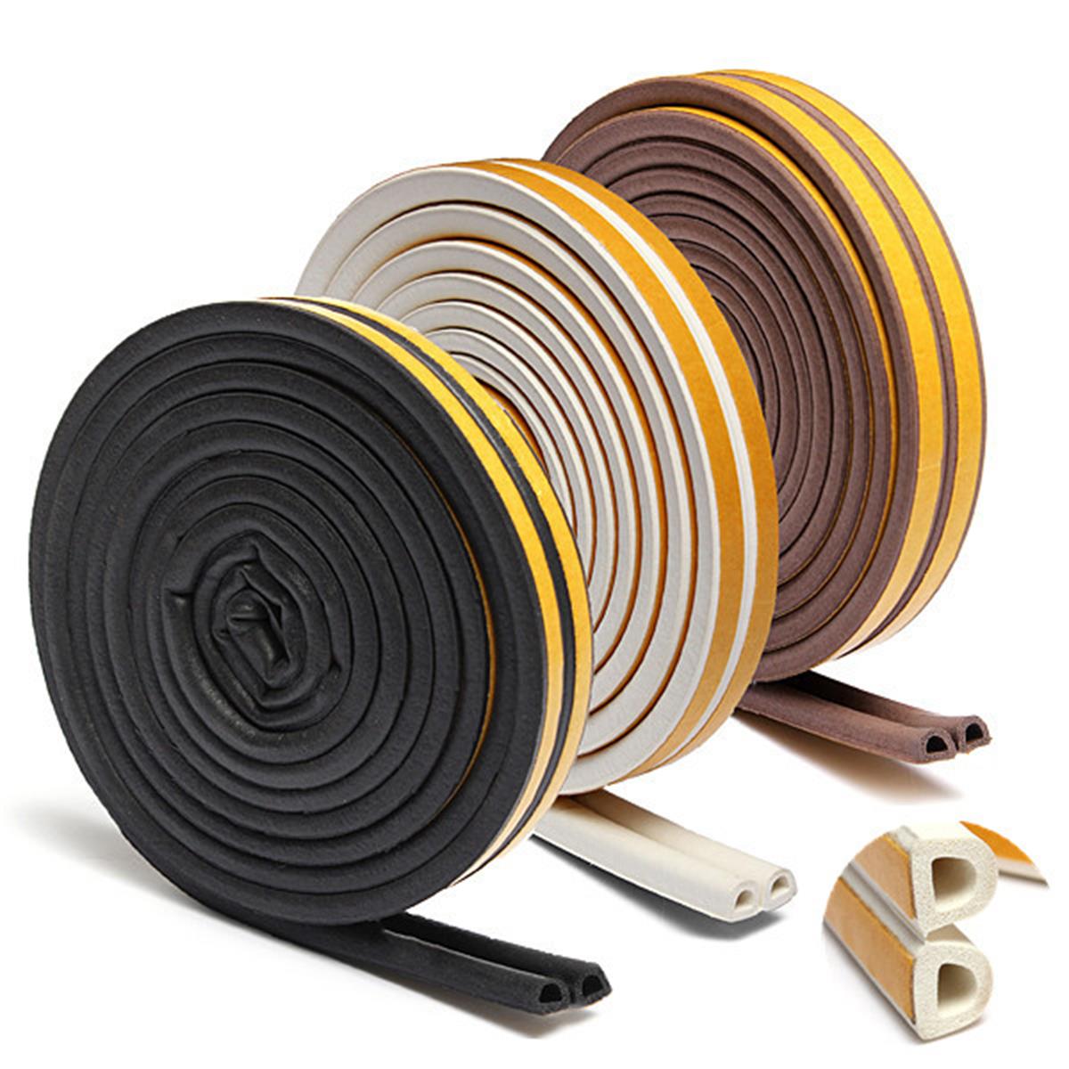 Self-adhesive EPDM Rubber Foam Seal Strip for Door and Window Sealing Gap 1-20mm