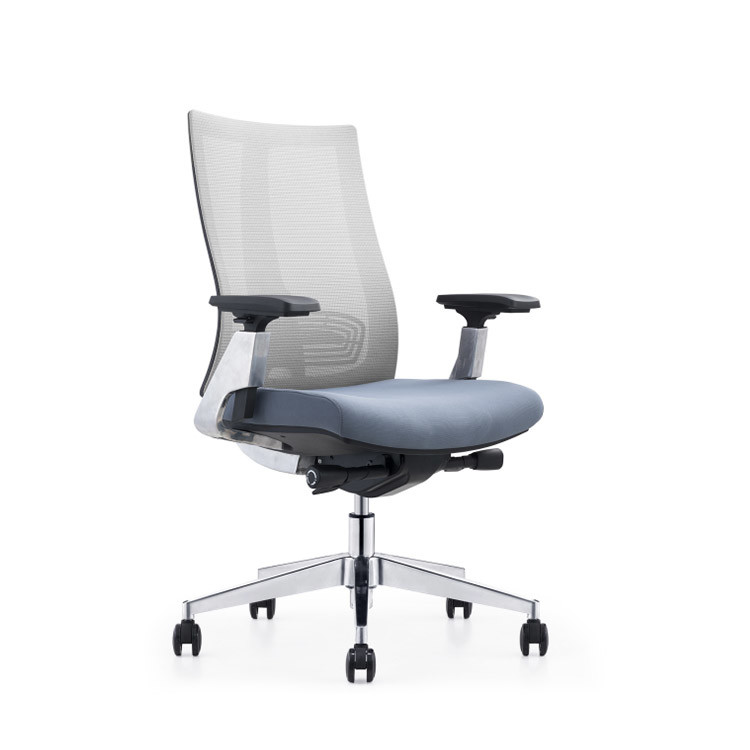Anti Vibration Black Mesh Desk Chair Modern With Adjustable Lumbar Support