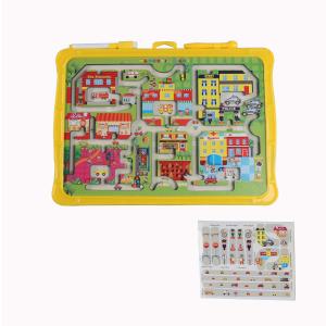 Quality Children's Interactive Magnetic Maze Toys Two Sides Urban Traffic For 2 Year Olds wholesale