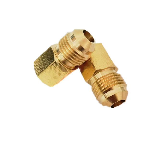 CNC Brass Tube Fitting Adapter 1/4 NPT Female Thread * 1/4 Flare Male