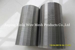 Quality Stainless Steel Reversed Wedge Wire Screen Pipe V Profile Wrapped wholesale