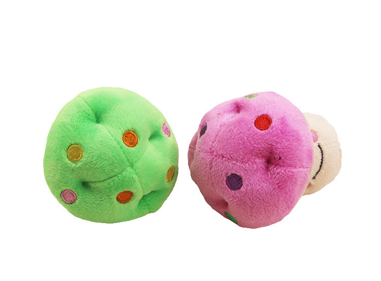 Creative 10cm Vocal Mushroom Plush Toys For Pet