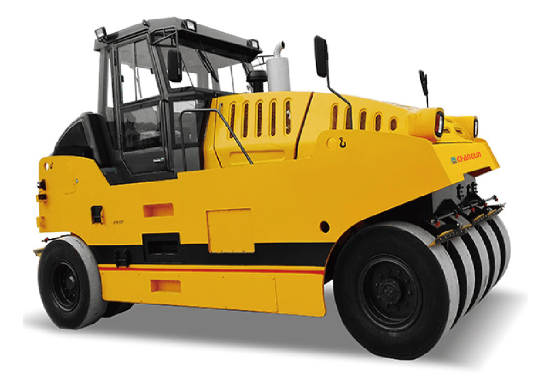 Pneumatic Vibrating Roller Compactor Tire Type YL1016 4+5 Tires 16 Tons With Cummins Engine