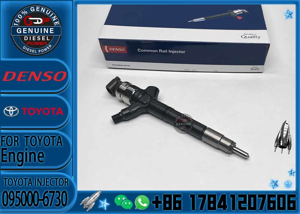 Common rail injector 095000-6730 23670-51020 diesel fuel injector for Toyota Land Cruiser 200 4.5 d V8