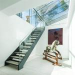 Modern Apartment Design Tempered Laminated Glass Stair Balustrade with CE