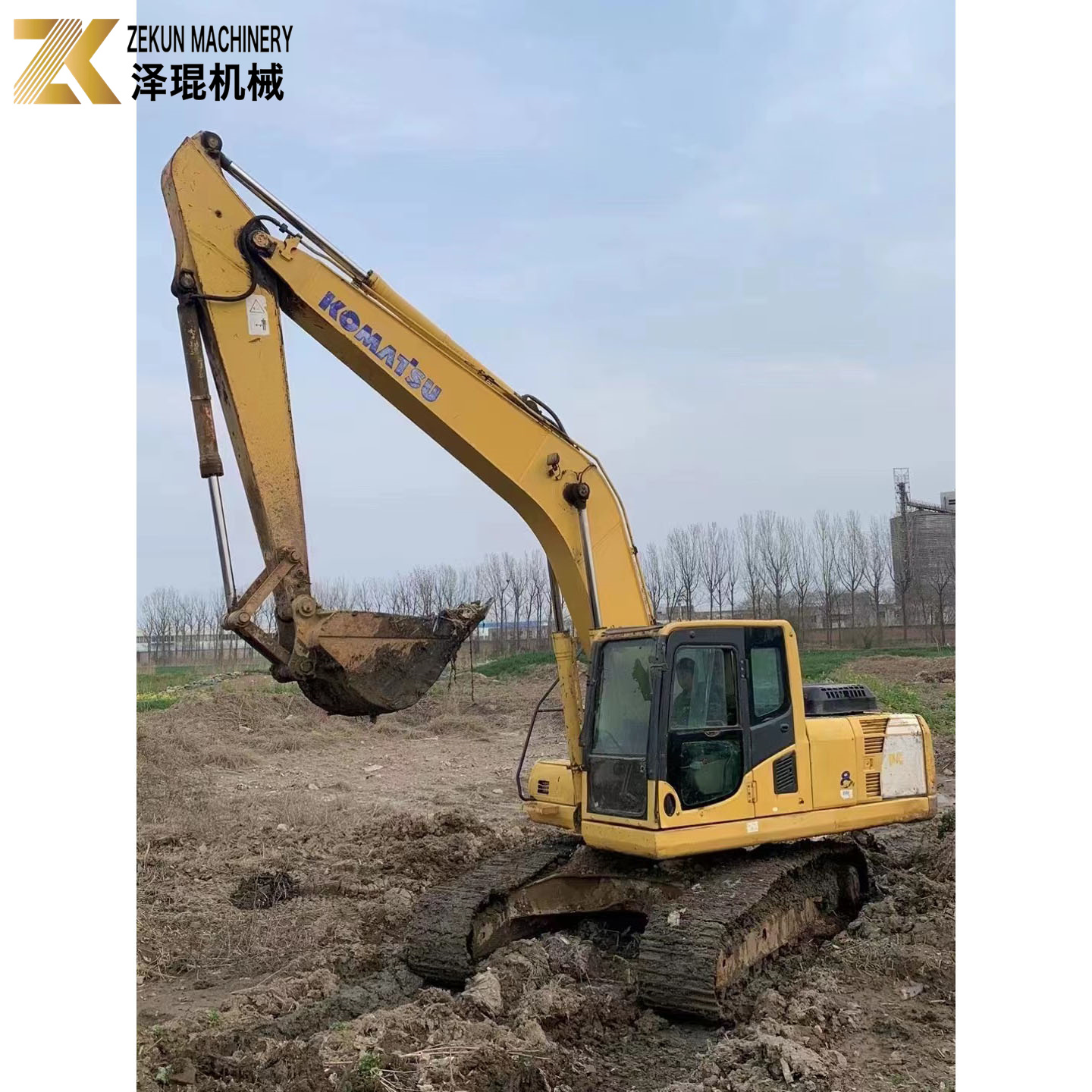 Used Komatsu 200 Excavator In Secondhand PC200-6 Digger Operating Weight 20.15ton