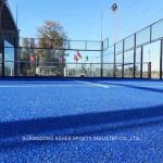 Standard Outdoor Padel Court , Weatherproof Synthetic Grass Tennis Court