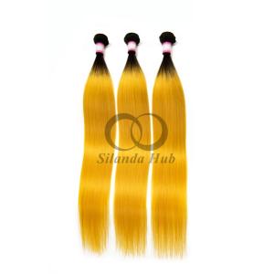 Quality #T1B/Orange Straight Remy Human Hair Bundles Sew In Weave Bundles Brazilian Bundle Deals wholesale