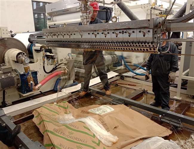 250m/Min Mechanical Driven Single Paper Coating PE Resin Extrusion Lamination Machine