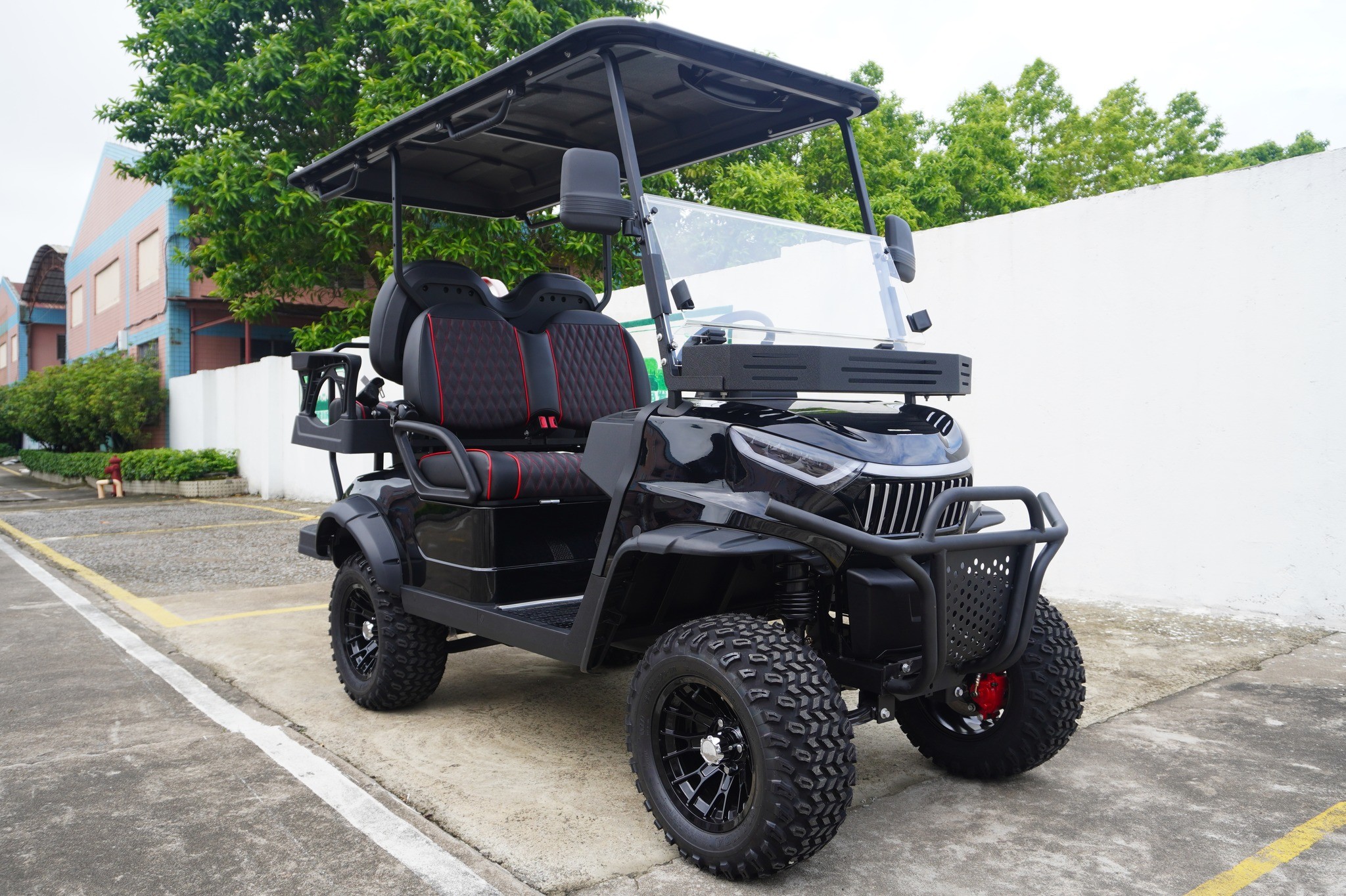 Electric 4-Seater Upgraded Golf Cart Color Customized 3D Printing Logo Source Manufacturers