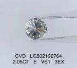 2.05ct VS1 CVD Diamond Jewelry 3EX Round Cut Loose Lab Created Diamonds