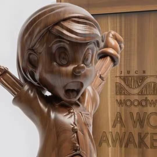 Hand Carved Abstract Wooden Art Sculpture Ornament Decoration Non Toxic