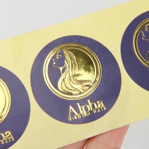 Quality 38mm Removable Round Paper Sticker Labels For Hair Extension wholesale