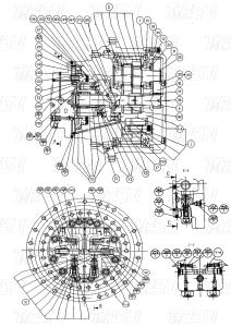 Quality Wooden Box 11C0264 CLG225C Excavator Swing Drive Catalog Gear Box Transport Packaging Varies Depending On Model wholesale