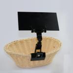 Price label holder, clip on sign price holder retail card gripper in Black color