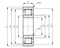 Quality SL series roller bearings ZSL1923 Series Cylindrical Roller Bearings ZSL192322 wholesale