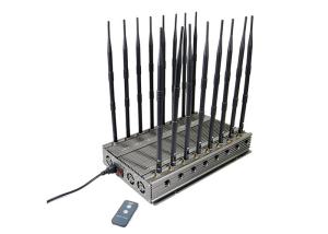 Quality 16 Antennas High Power Signal Jammer 101 Watt For Cellphone 3G 4G 5G WIFI GPS wholesale