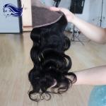 Brazilian Hair Lace Front Closures With Bangs Ear To Ear Lace Frontal