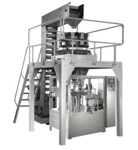 Quality 8 Stations Multihead Weigher Nitrogen Packing Machine For Snacks wholesale