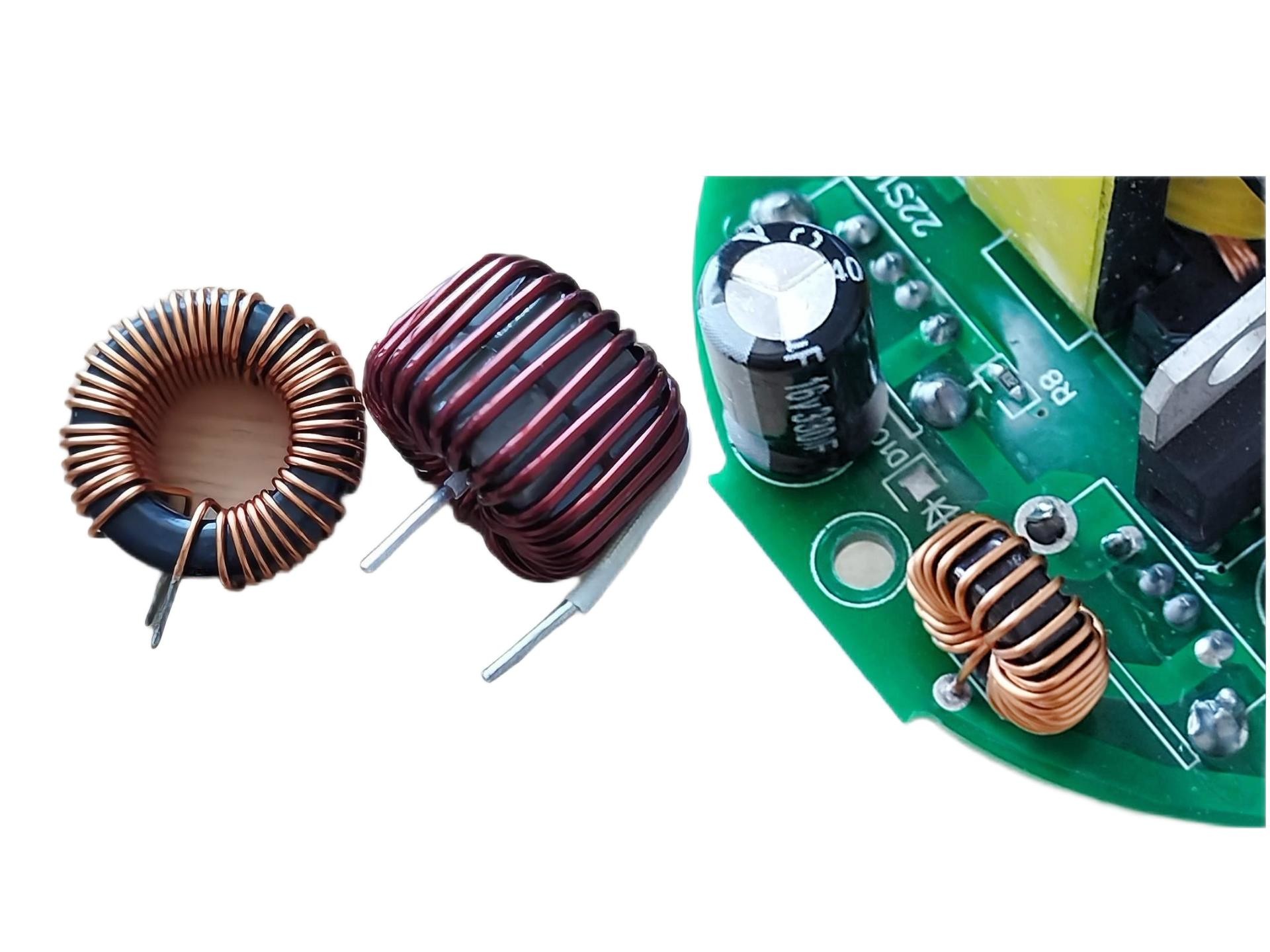 15mm Iron Coil Common Mode Choke Inductor Toroidal TI-OR02 With RoHS Directive