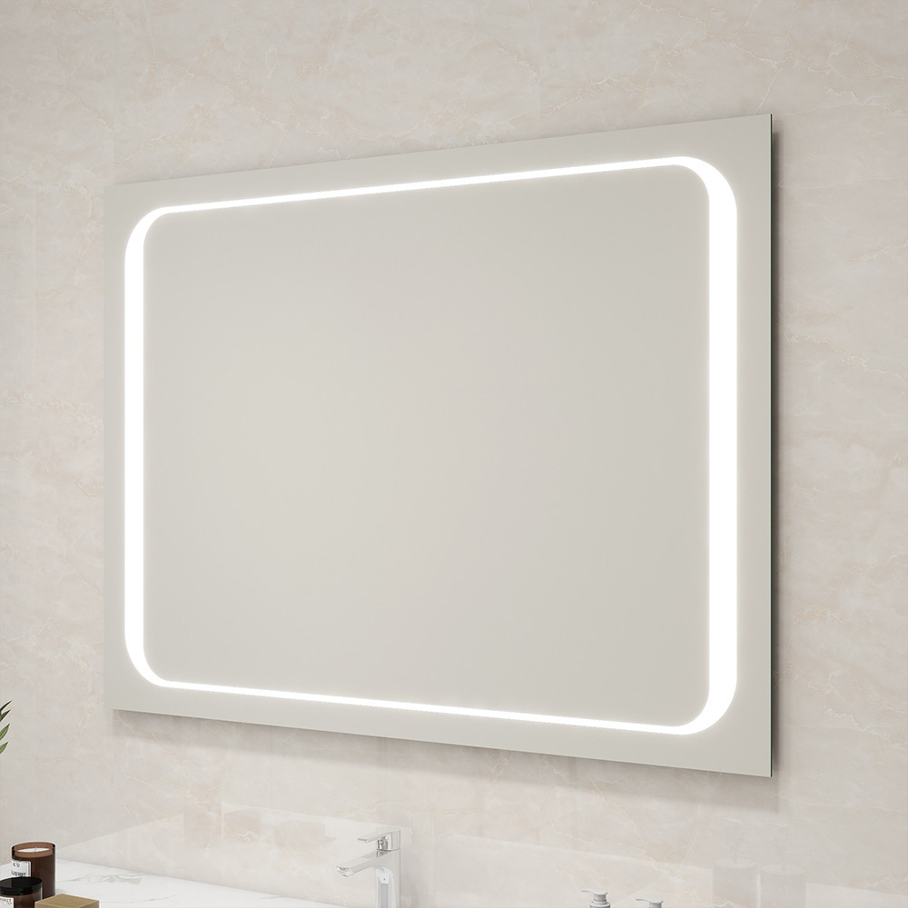 Compact Wall Mounted Lighted Makeup Mirror Customized High Visibility