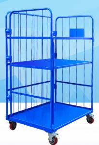 Quality Corrosion Resistant Movable Wire Shelving With Casters For Logistics and Turnover Industries wholesale
