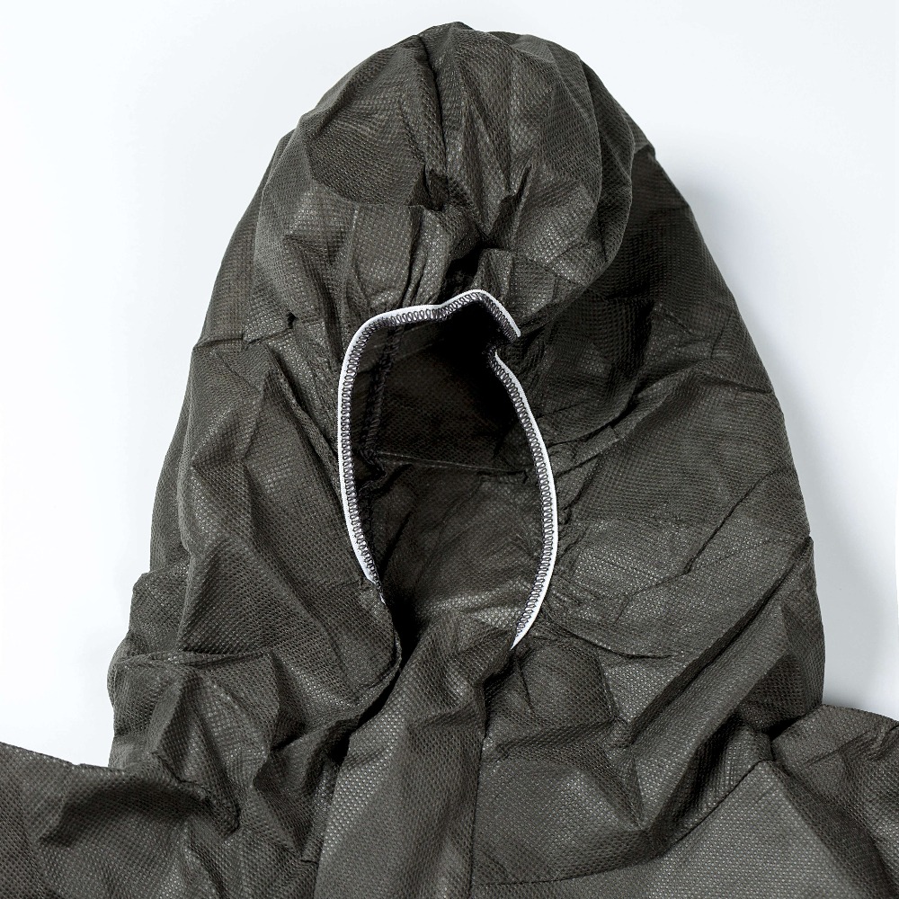 Pp Non Woven Construction Feeding Agriculture Disposable Coverall Breathable Grey Color
