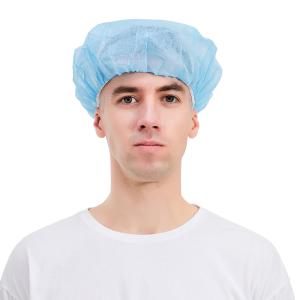 Quality Hospital Bouffant Disposable Non Woven Cap 18&quot; 10gsm wholesale