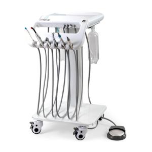 Quality Light Weight Mobile Dental Trolley With 5 Universal Wheels Portable Dental Treatment Carts wholesale
