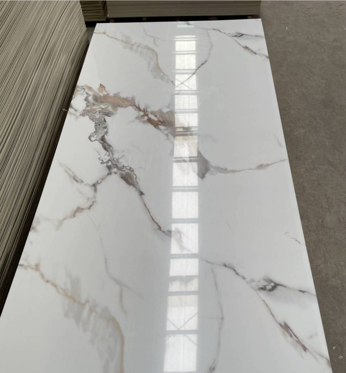 Waterproof Anti-Scratch Marble Carbon Crystal Plate for Interior Wall Decor Materials