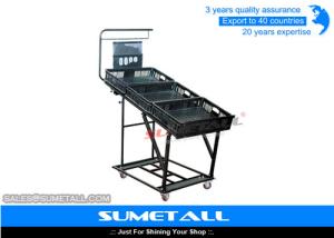 Quality Movable Fruit And Vegetable Display Rack For Grocery Store Produce Displays wholesale