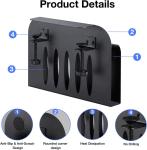 Desk Storage Under Steel Hanging Organizer No Drill Cable Management Tray Laptop