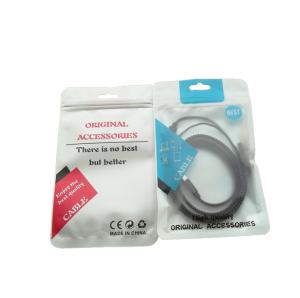 Quality Matte plastic zipper bag foil charger/USB/phone case bag wholesale