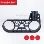 Customized Sizes Aquaculture Fish Cage , Fish Farming Cage For Sea Farming