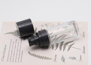 Quality Round Cream Glass Bottle Lotion Pump Round 30ml Empty Cosmetic wholesale