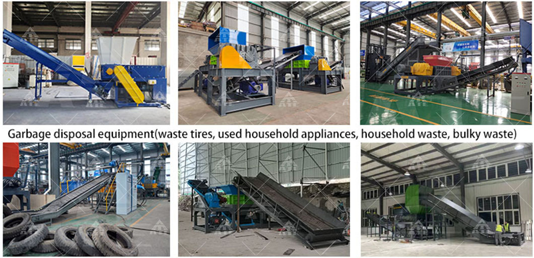 Tire Steel Shredder Machine Tyre Car Waste Metal Shredder Customizable