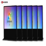 Floor standing vertical tv touch screen kiosk 4k outdoor advertising player