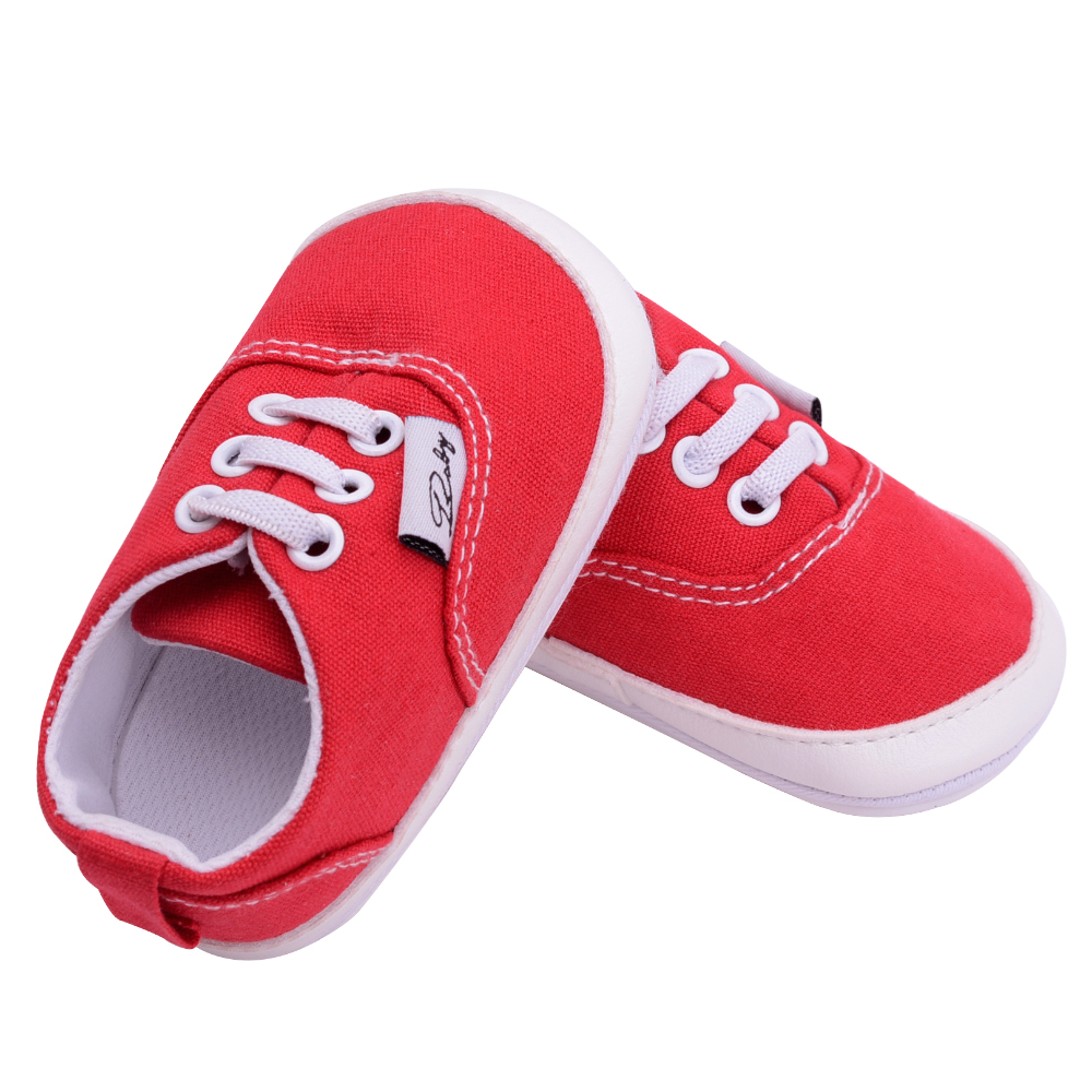 Amazon hot Casual sport cotton 10 colors 0-18 months infant anti-slip shoes baby