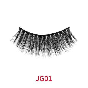 Quality Silk Handmade Natural Long Lashes , 15mm Reusable Strip Lashes wholesale