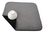 Foldable Microfiber Dish Drying Mat 18 X 16in Gray And Black