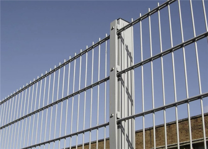 Hot Sales Twin Wire Mesh Fence Panel For Garden Fence With Peach Post