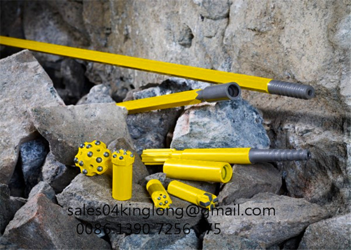 quarry tools COP1838 435mm T38 shank adaptor/ shank rod for atlas copco rock drill