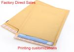 Padded Courier Kraft Paper Bubble Mailers 2 Sealing Sides Logo Printing Envelope