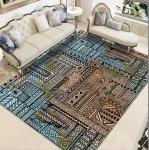 Home Chinese Classical Soft Velvet Mat Living Room Floor Carpets Large Area