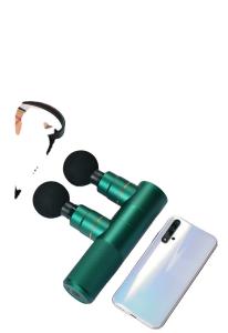 Quality 2000mAh Battery Fascia Massage Gun Dual Heads Carbon Fiber Massage Fascia Gun wholesale