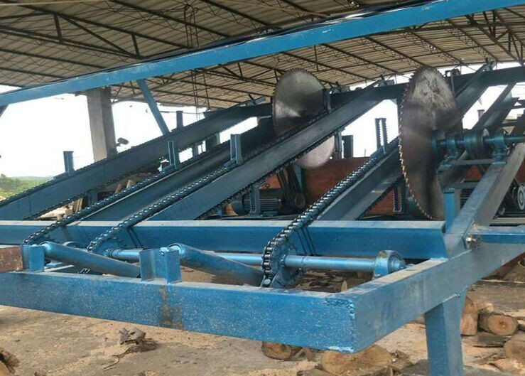 Multi Heads Wood Cutting Saw Woodworking Automatic Cross Cutting Saw Machinery Wood Sawmill Machine